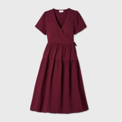 Women's Short Sleeve Wrap Dress - Universal Thread™ : Target